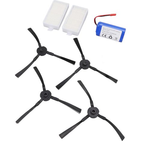 Batterie lithium-ion 18650 2600 mAh avec filtre à brosse latérale pour aspirateur ILIFE CEN250 (1/5)