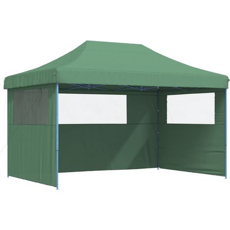 Tonnelle de jardin,Tente de réception pliable escamotable 3 parois latérales vert CFW63877 (1/5)
