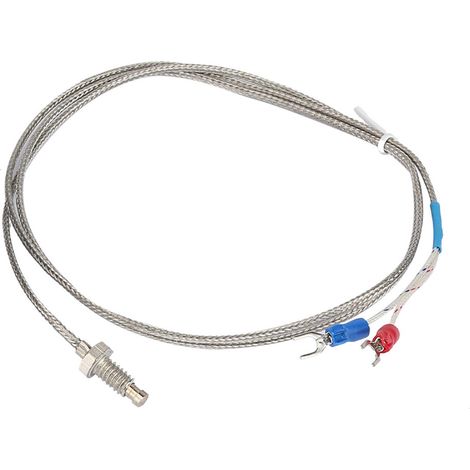 Kit Belme 3 pièces : thermostat long 0-1300 °C (110 V-240 V) + relais statique + thermocouple de type K à filetage grossier M6 de 1 mètre (1/5)