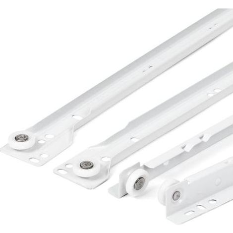 Coulisse Tiroir - Rails Coulissants 400 mm - Système Sortie Partielle - Pour Tiroirs Bois - Lot de 2 (1/5)