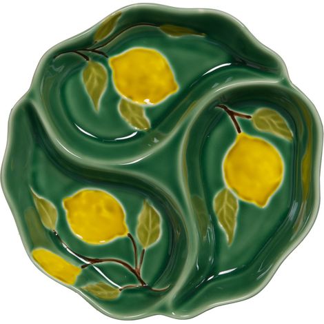 Table Passion - Plat 3 compartiments Lemon 22 cm (1/3)