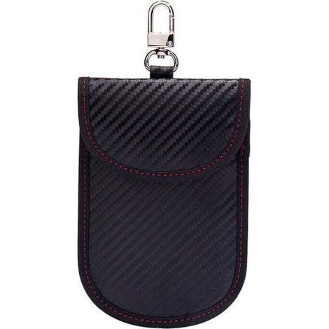 RFID-Schutzhülle für Autoschlüssel, Faraday-Signalblockierende Tasche, 1 Stück RFID-Signalblockierende Tasche für Autoschlüssel, Schutzhülle aus Kohlefaser (1/4)