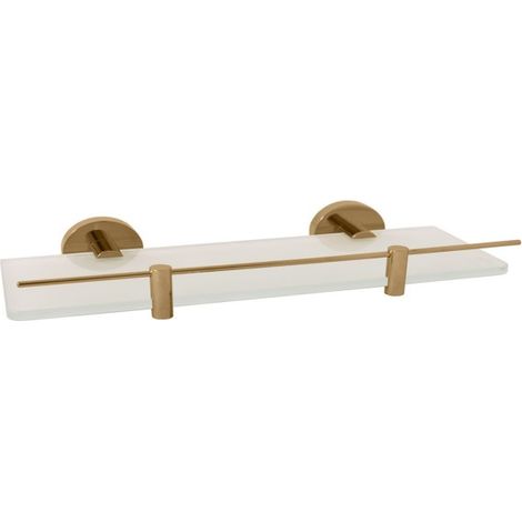 Etagère de douche murale COLORADO avec rail en laiton doré 60 cm (1/2)