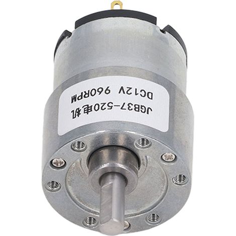 Gleichstrom-Getriebemotor mit guter Leitfähigkeit, Messingspule, hohem Drehmoment, CW/CCW, stabiler Schneckengetriebemotor, 12 V DC, 960 U/min (1/5)