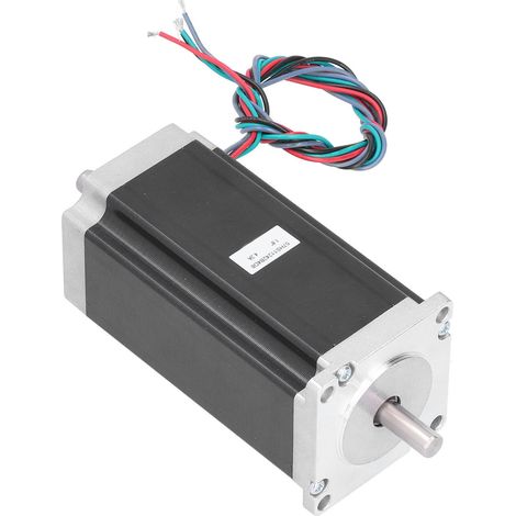 Moteur pas à pas 57HS11242B4D8, 3Nm couple élevé, axe double 8mm, 24V 4.2A, pour fraiseuse CNC et imprimante 3D, qualité industrielle. (1/5)