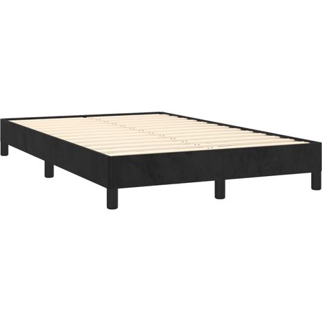 Cadre de lit sans matelas noir 120x190 cm velours vidaXL (1/5)