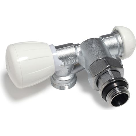 GIACOMINI - R357M1 VALVOLA MICROMETRICA TERMOSTABILIZZABILE 1/2" X 18 A SQUADRA R357MX062 (1/4)