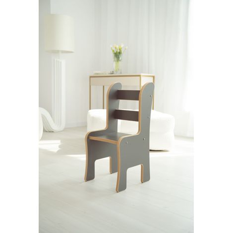 Chaise enfant - grise (1/3)