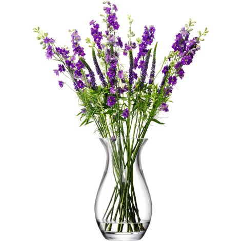 Grand vase Flower, hauteur 32 cm, transparent (1/5)
