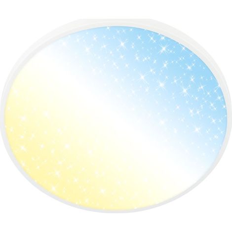 LED Deckenlampe Deckenleuchte Wohnzimmer Dimmbar Fernbedienung CCT Sternencover