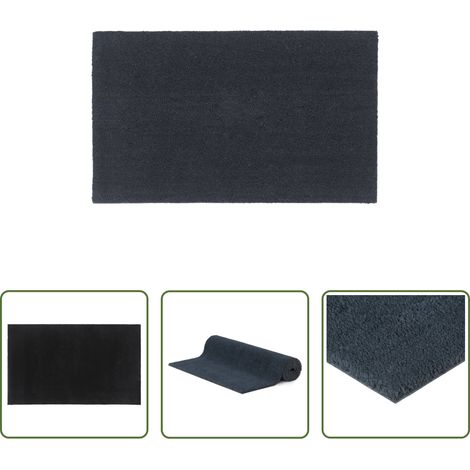 Tapis de porte - Tapis de porte gris foncé 90x150 cm fibre de coco touffeté (1/5)