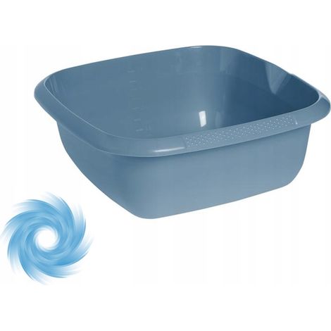 Cuenco rectangular de plástico con pico vertedor 13L 38x38 cm KEEEPER (1/4)