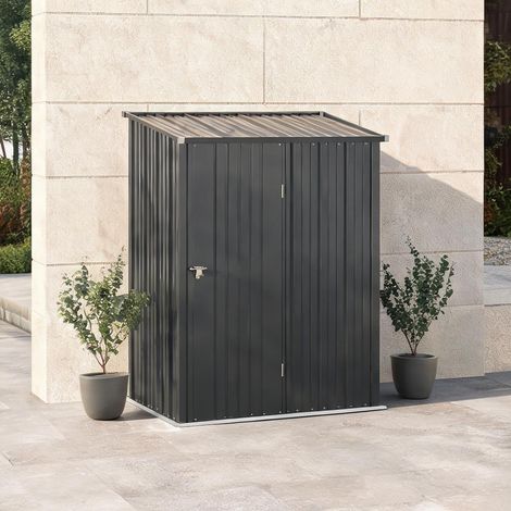 Armoire de jardin métallique avec toit en pente 161,5 x 94,5 x (1/5)