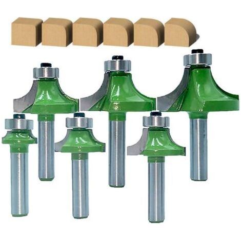 Cleaning Bottom Router Bits Woodworking Milling Cutter 8mm Shank 8mm Shank Flush Trim Hinge Mortise Model 6pcs/set (1/5)