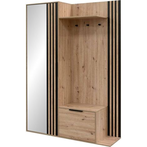 Conjunto para recibidor Honolulu 250 , 200x140x40cm, Espejo, Aglomerado laminado, Colocada