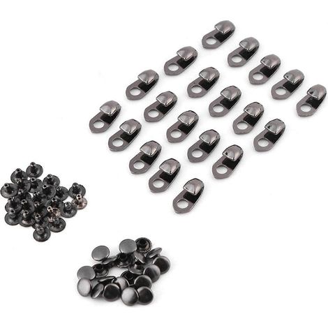 20-teiliges Set Stiefelhaken und Schnürsenkelzubehör mit Nieten, geeignet für Reparaturen/Camping/Wandern/Klettern.