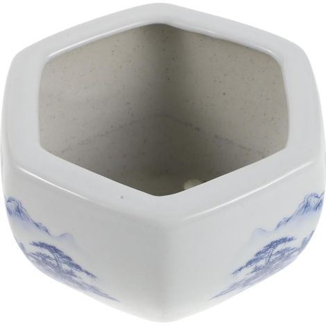 aus Porzellan Keramik 9cm mit Abflussloch Chinoiserie Stil
