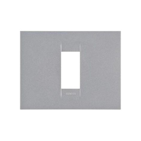 PLAQUE GEO 1P TITANE GEWISS GW16401VT