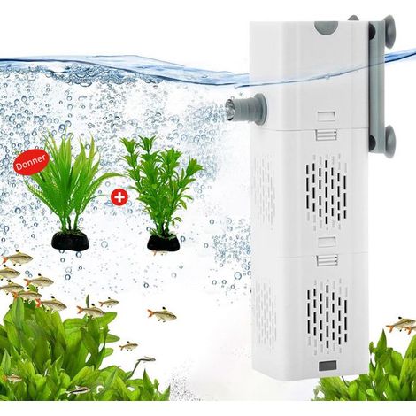 Pompe Aquarium, 30W 1800L-H Silencieuse Filtre Intérieur Aquarium Applicable à Filtre Aquarium Oxygénation, circulation (1/5)