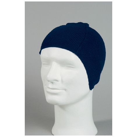 Unterziehhaube für Schutzhelme, Wolle/Polyester, dünne Ausführung, Marine