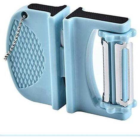 Schärfer, manuell, Mini-Keramikstab, Messerschärfer, Schäler, Messerschärfer, Schärfer, Schärfen von Outdoor-Werkzeugen  - Crezuo