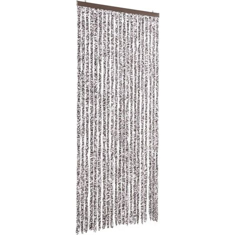 Moustiquaire Marron et beige 90x200 cm Chenille