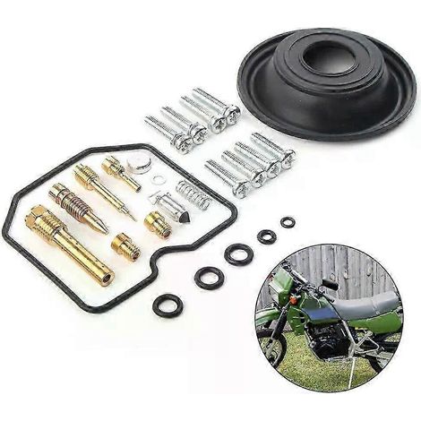 Kit de réparation de carburateur, accessoires moto, kit de joints de carburateur en laiton, pièces de rechange en caoutchouc pour Kawasaki KLR250 1987-2002 (1/5)