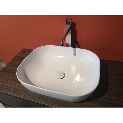 Lavabo ovale da appoggio Pois cm 51x39.5 senza foro per (1/3)