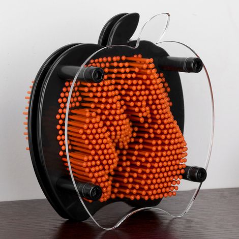 DIY-Neuheit: 3D-Handabdruck-Klon, verschiedene Nadeln, Stereoskulptur, Kinderspielzeug (Lila) (1/5)