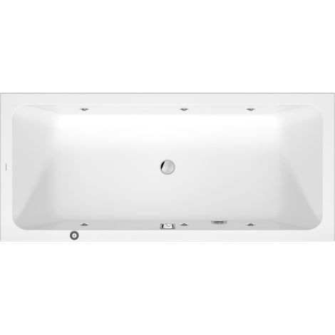 Duravit D-Code Whirlwanne, 1800x800mm, 2 Rückenschrägen, Jet