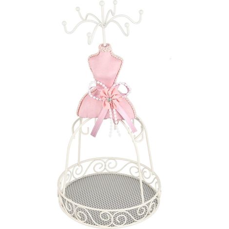 High Heel Shoe Shaped Jewelry Display Stand, Elegant Jewelry Holder for Earrings, Necklaces, Rings, Compact Vanity Decor (Multifunctional Iron Frame) (1/5)