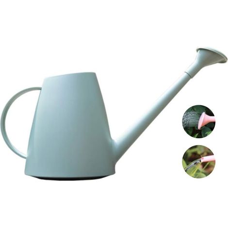 1.8L Réservoir d'eau en Plastique Petite Plante De Jardin Intérieure Et Extérieure Légère Et Mignonne, Réservoir d'eau avec Pomme De Douche Bleu (1/5)