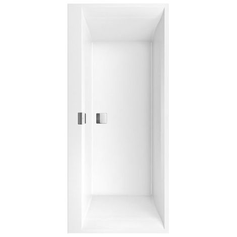 VB BW Squaro Edge 12 1800x800x496mm rectangulaire avec système AC TP1, blanc Alpin
