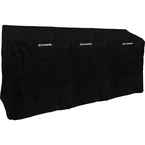 Lot 3 housses cuisine dont 1 complète L255 P65 H110 cm + 2 extensions protection