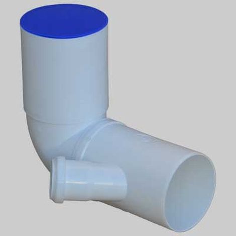 CURVA WC PROLUNGATA BIANCA ATTACCO BICCHIERE SX O DX ORIENTABILE - 90x40