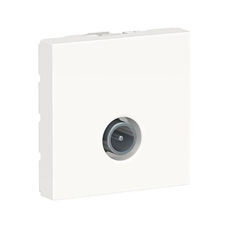 prise télévision - tv mâle - 2 modules - blanc - schneider electric nu346218 (1/4)
