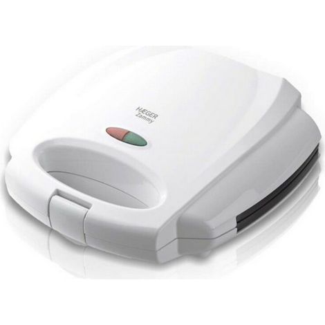Sandwich maker haeger zammy - 750w - piastre antiaderenti - coperchio with lock - spegnimento automatico - protezione da surriscaldamento - (1/2)