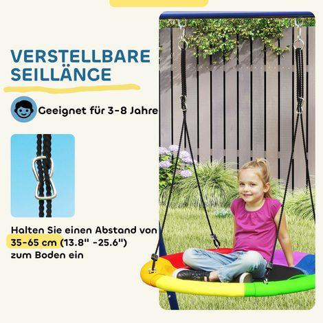 Lot de balançoire enfant, acier, 3-8 ans, design 6-en-1, multicolore (1/5)