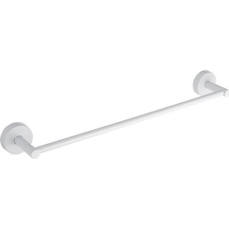 Portasalviette a barra 60cm in acciaio inox bianco opaco  MIRA-B kamalu