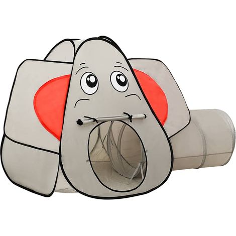 Tente enfant et Tunnel, Tente à Balles, Éléphant Gris 174x86x101 cm OIB6235E (1/5)