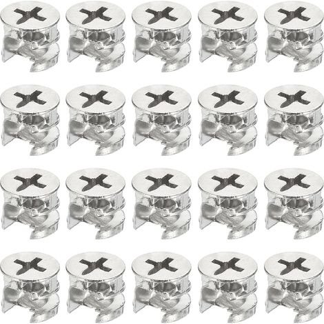20pcs Écrou A Came Pour Meuble 12x10mm Connecteur D'Assemblage (1/5)