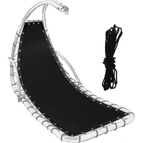 197x64cm Tissu de Rechange pour Balancelle Suspendue,Toile de Balançoire de Jardin,Remplacement de la Chaise à Bascule par du Tissu,Ensemble de Maille Renforcée de Rechange Corde Durable