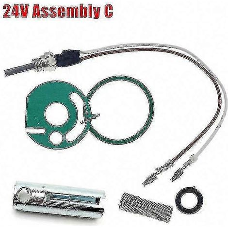 Bougie de préchauffage céramique 12V/24V pour chauffage Eberspacher Hydronic D4WSC D5WSC, kit avec joints, crépine et clé, référence 252106011000 (1/5)
