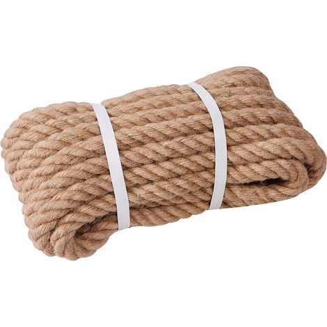 1 Rouleau Corde 50M Diamètre 10mm 4 Brins Jute Naturel Pour Bricolage Jardinage Décoration (1/5)