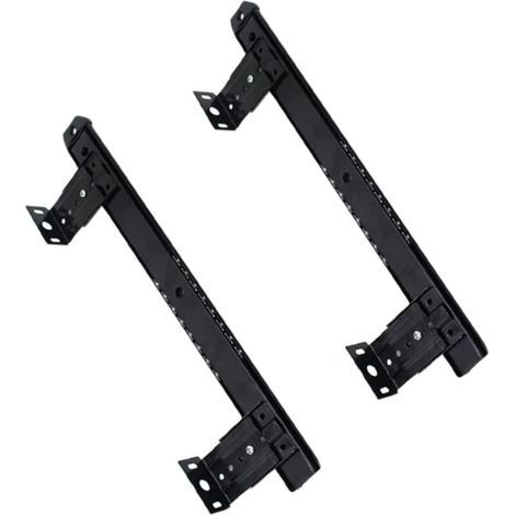 Glissières pour tiroir de clavier, installation facile, largeur du rail : 35 cm, compatibles avec les ordinateurs de bureau, 1 paire (1/4)