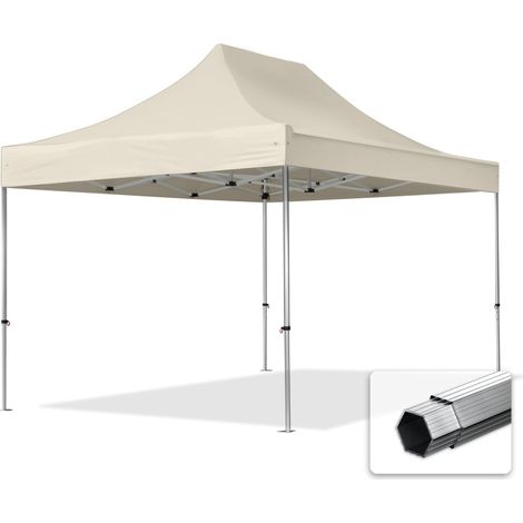 3x4,5 m Faltpavillon PROFESSIONAL Alu 40mm, creme