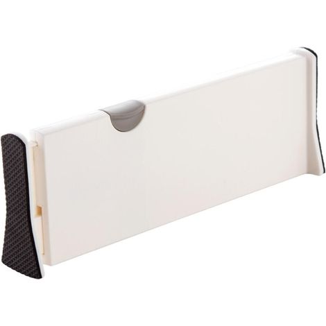 séparateurs de tiroir réglables en maille pour rangement de vêtements, commode, salle de bain, cuisine, placard, bureau, blanc (1/5)
