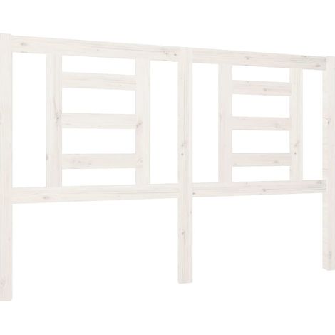 Cabecero accesorio para dormir mueble dormitorio 146 x 4 x 100 cm madera de pino blanco TDL0203859