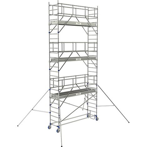 Trabattello mobile 3 piani - Altezza max. di lavoro 7.85m - 26403860