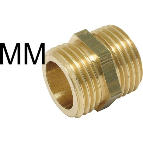 Pluvia laiton mâle double poli 3/4